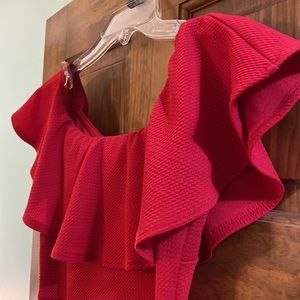 Soprano ruffle off the shoulder dress